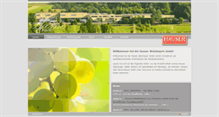 Desktop Screenshot of hauser-weine.de